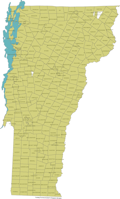 Vermont 251 in 365 towns visited